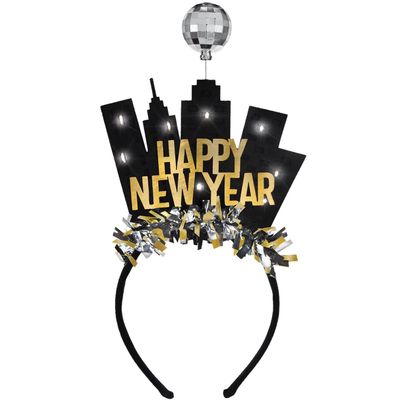 Light-Up Ball Drop New Year&#39;s Eve Headband