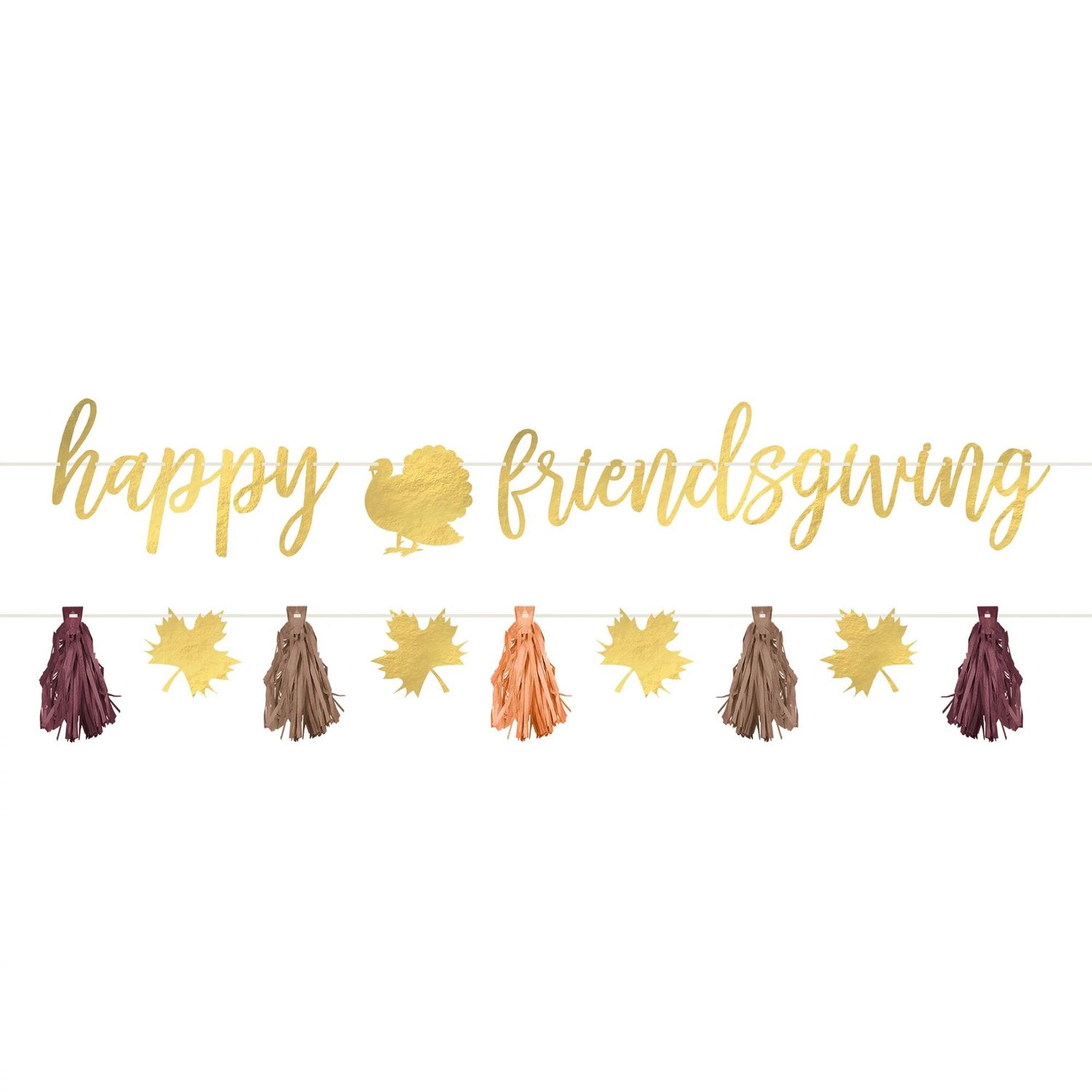 Happy Friendsgiving Banner Set, 6ft, 2pc Happy Friendsgiving Banner Set, 6ft, 2pc