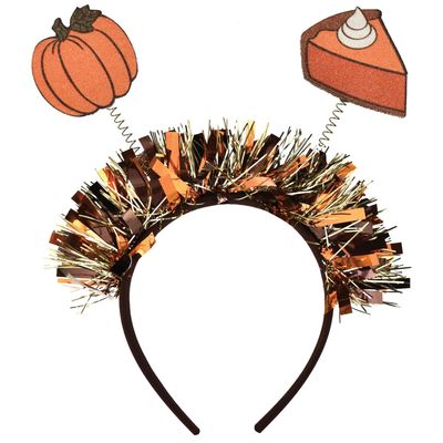 Springy Pumpkin Pie Head Bopper
