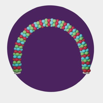 12 W x 8.5 H BALLOON ARCH W CONNECTORS
