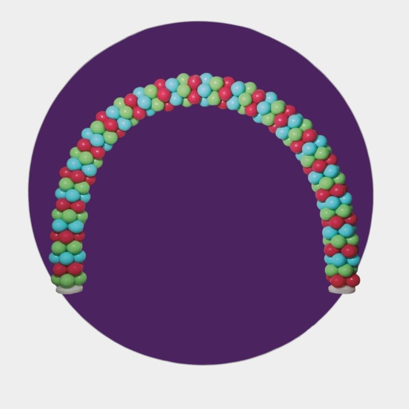 12 W x 8.5 H BALLOON ARCH W CONNECTORS