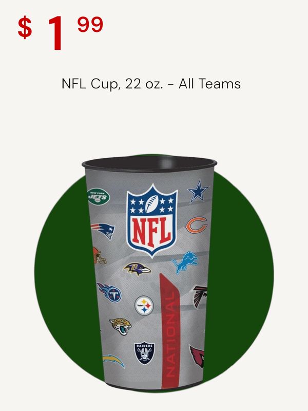 NFL Plastic Cup, 22 oz. - All Teams