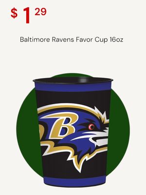Baltimore Ravens Favor Cup 16oz