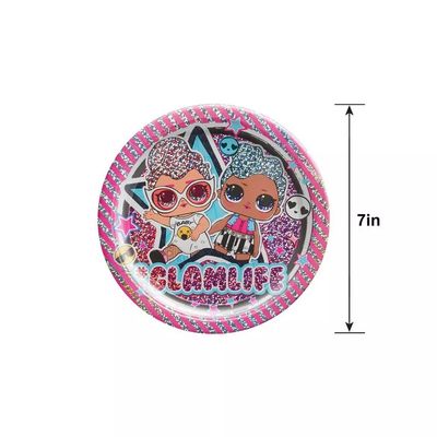 Prismatic L.O.L. Surprise! Together 4-Eva Paper Dessert Plates, 7in, 8ct