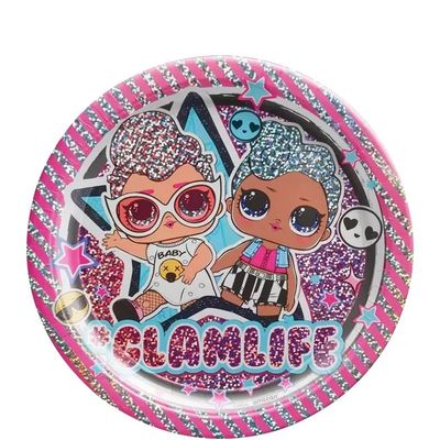 Prismatic L.O.L. Surprise! Together 4-Eva Paper Dessert Plates, 7in, 8ct