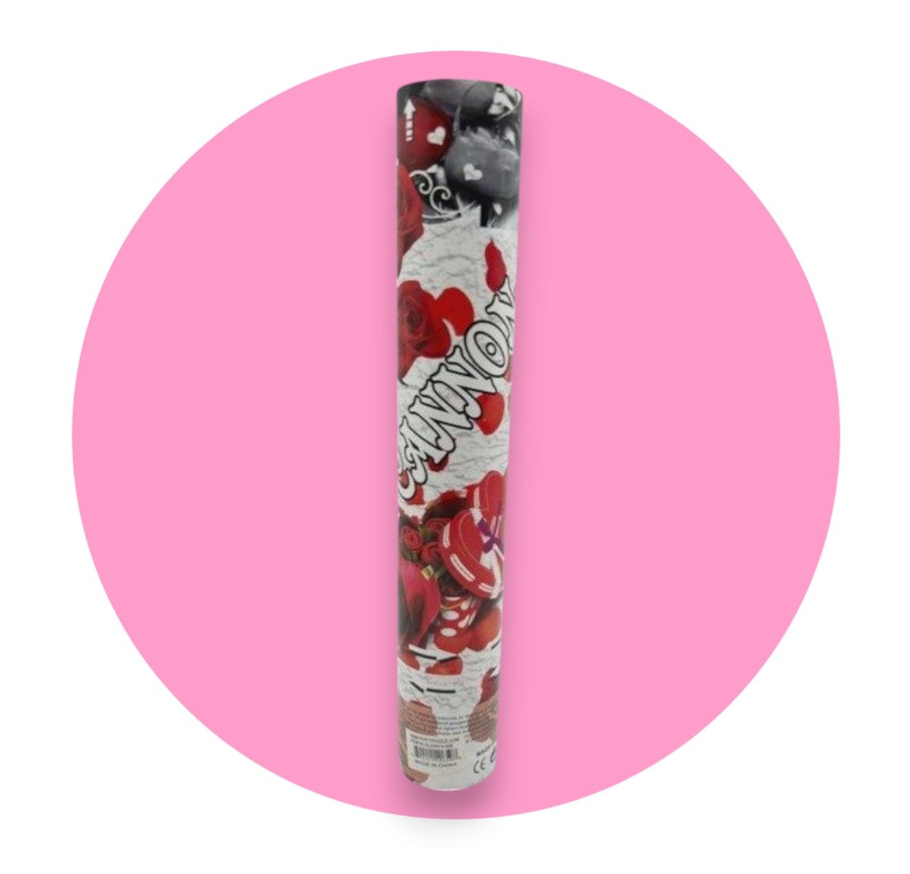 Red Rose Paper  Petal Confetti Popper - 11.5&quot;