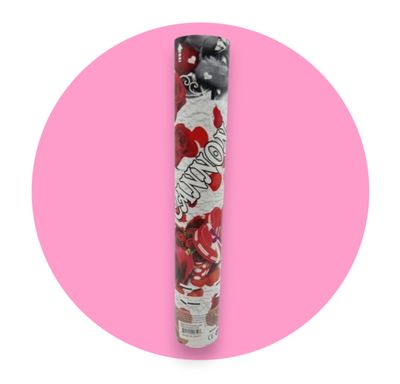 Red Rose Paper  Petal Confetti Popper - 11.5&quot;