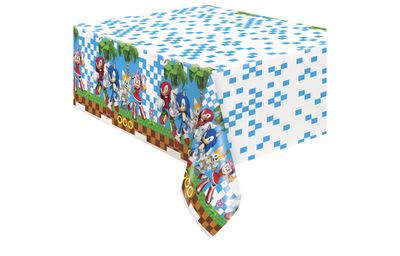 Sonic the Hedgehog Rectangular Plastic Table Cover  54&quot; x 84&quot;