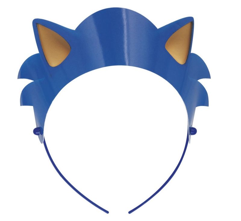 Sonic the Hedgehog Paper Party Headbands 4ct