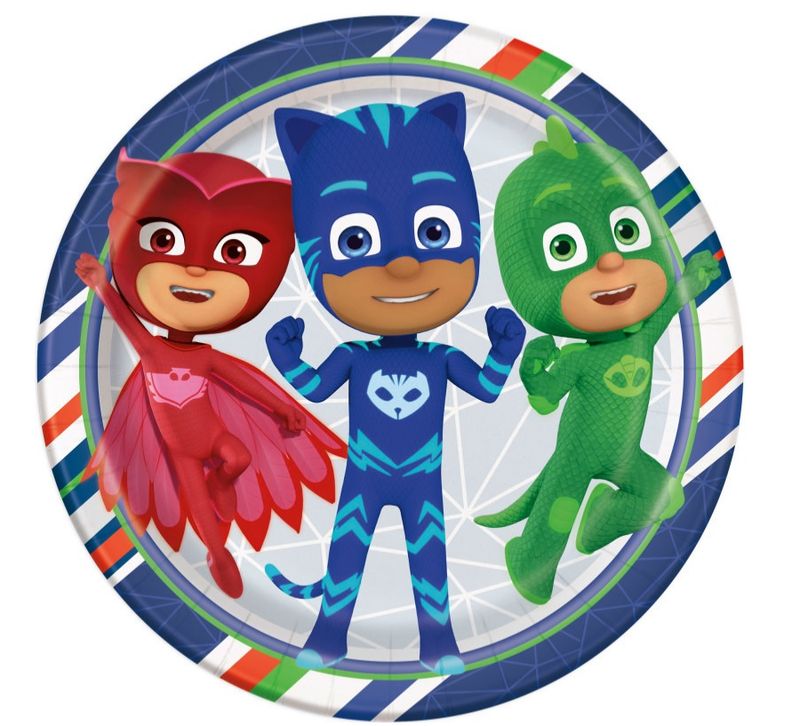 PJ Masks Round 9&quot; Dinner Plates 8ct