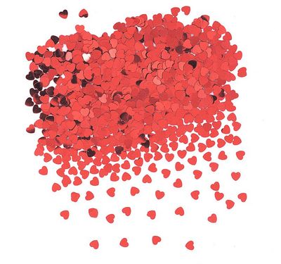 Red Foil Heart Confetti .5oz