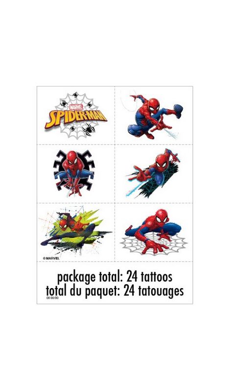 Spider-Man Tattoos 24ct