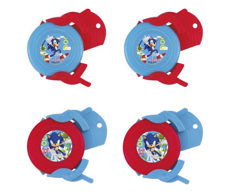 Sonic the Hedgehog Disc Shooter Favors 4ct