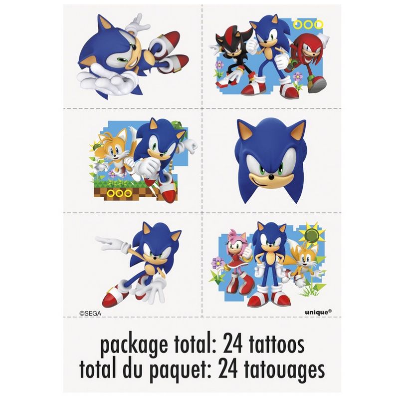 Sonic the Hedgehog Tattoos 24ct