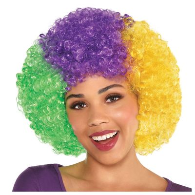 Mardi Gras Afro Wig