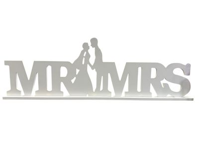 Mr &amp; Mrs PVC Centerpiece (28&quot; W x 9.2&quot; H)