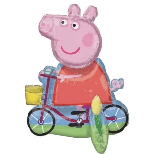 Air-Filled Sitting Peppa Pig Balloon, 22in