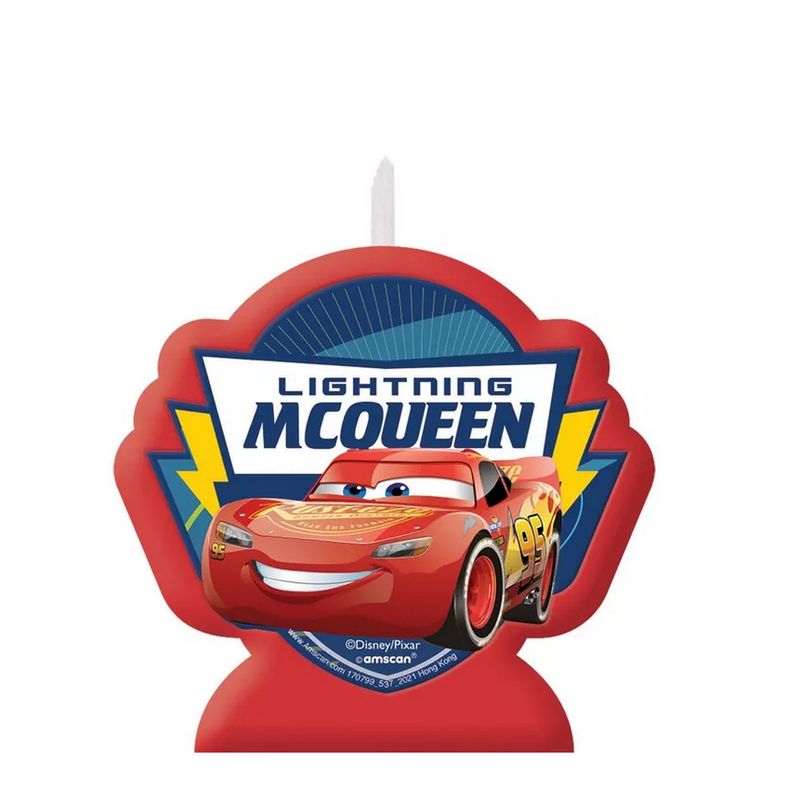 Lightning McQueen Birthday Candle - Cars 3