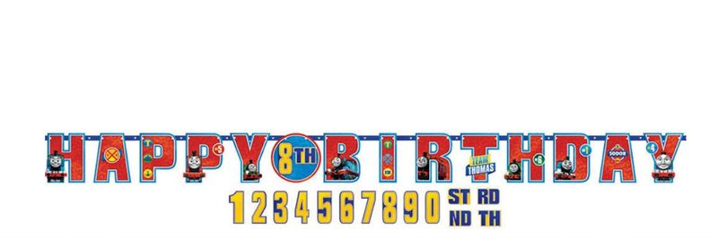 Thomas &amp; Friends Customizable &quot;Add an Age&quot; Birthday Banner Kit