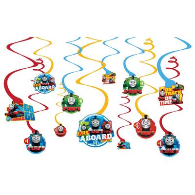 Thomas All Aboard Swirl Decoration Kit - 12pcs