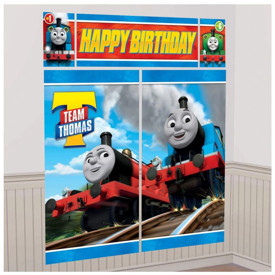 Thomas &amp; Friends Wall Decorating Kit - 5pcs Set (6ft Height)
