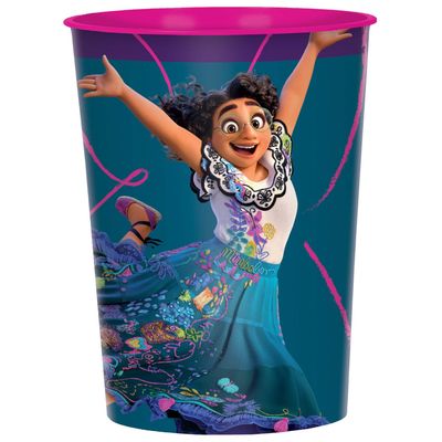 Disney Encanto Mirable, Plastic Reusable Favour Cup, Blue/Pink, 16-oz