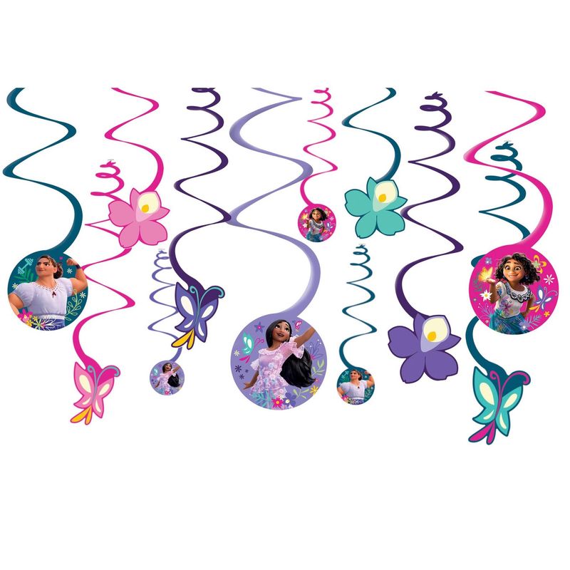 Encanto Spiral Decorations 12CT