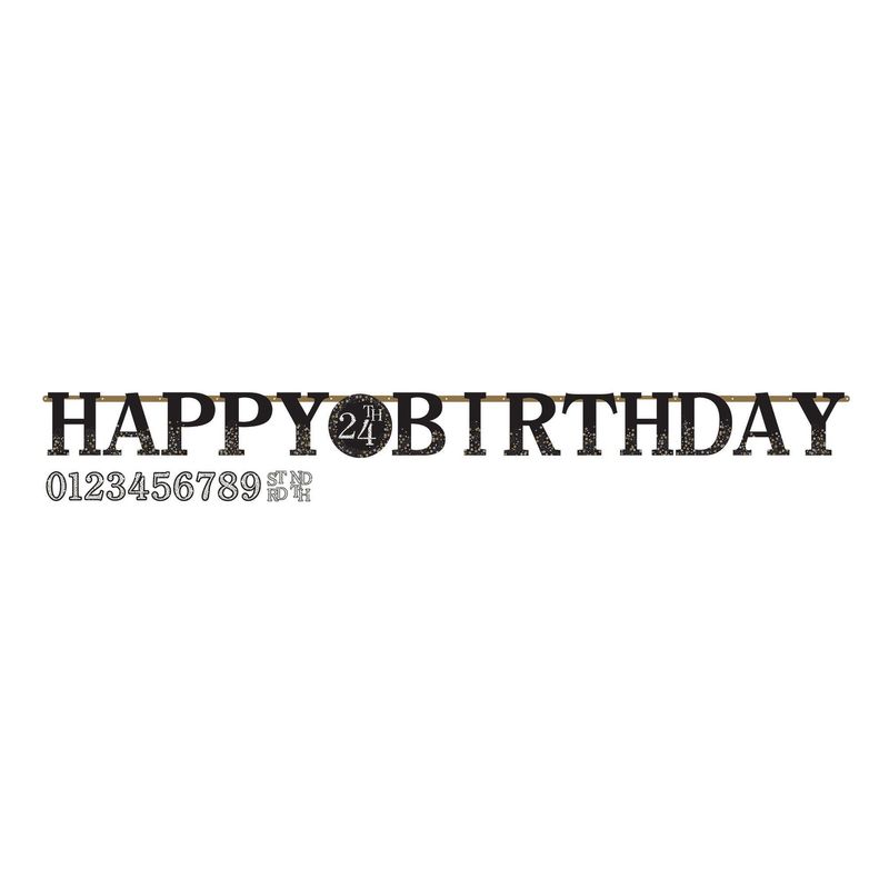 Sparkling Celebration Happy Birthday Banner Kit