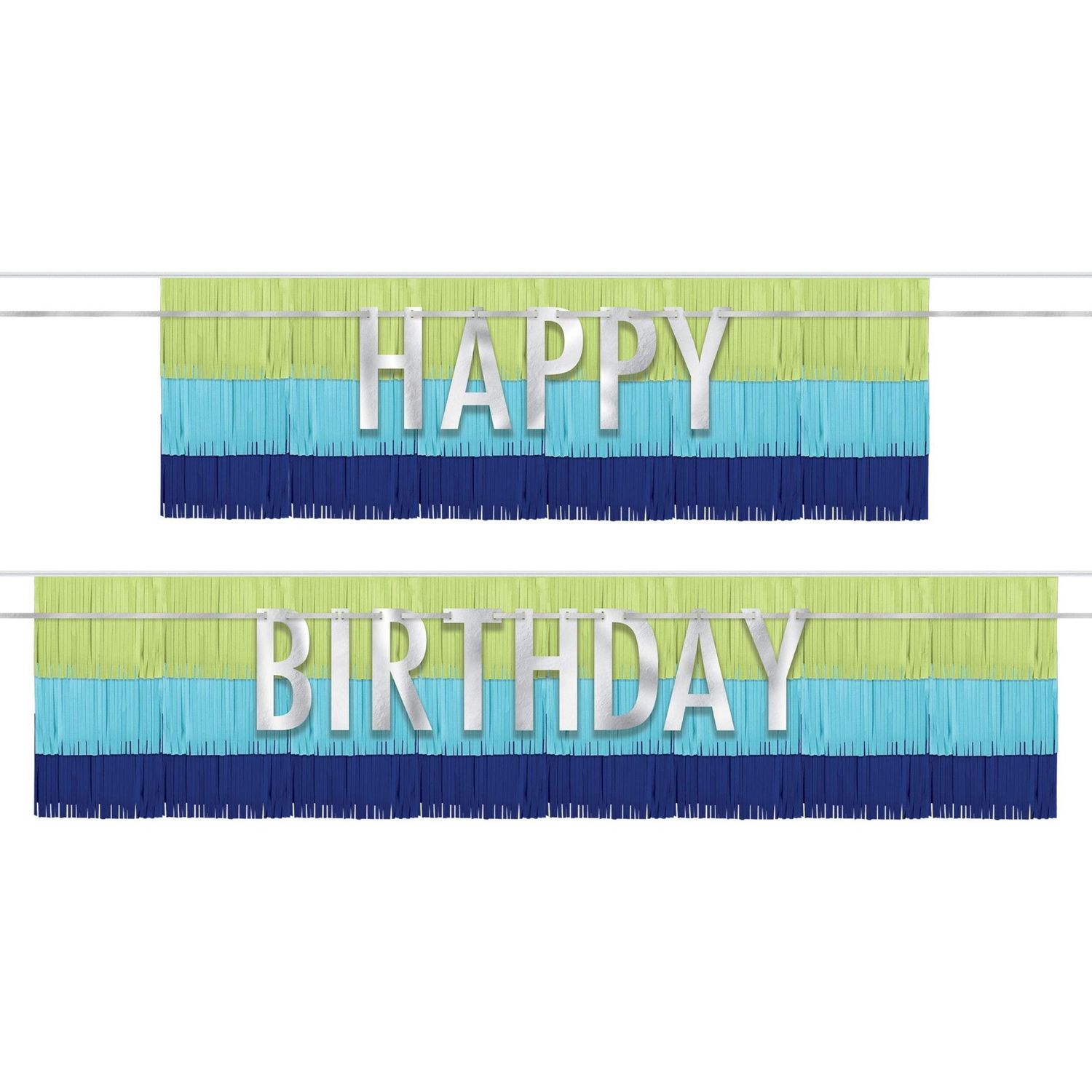 Modern Happy Birthday Fringe Banner