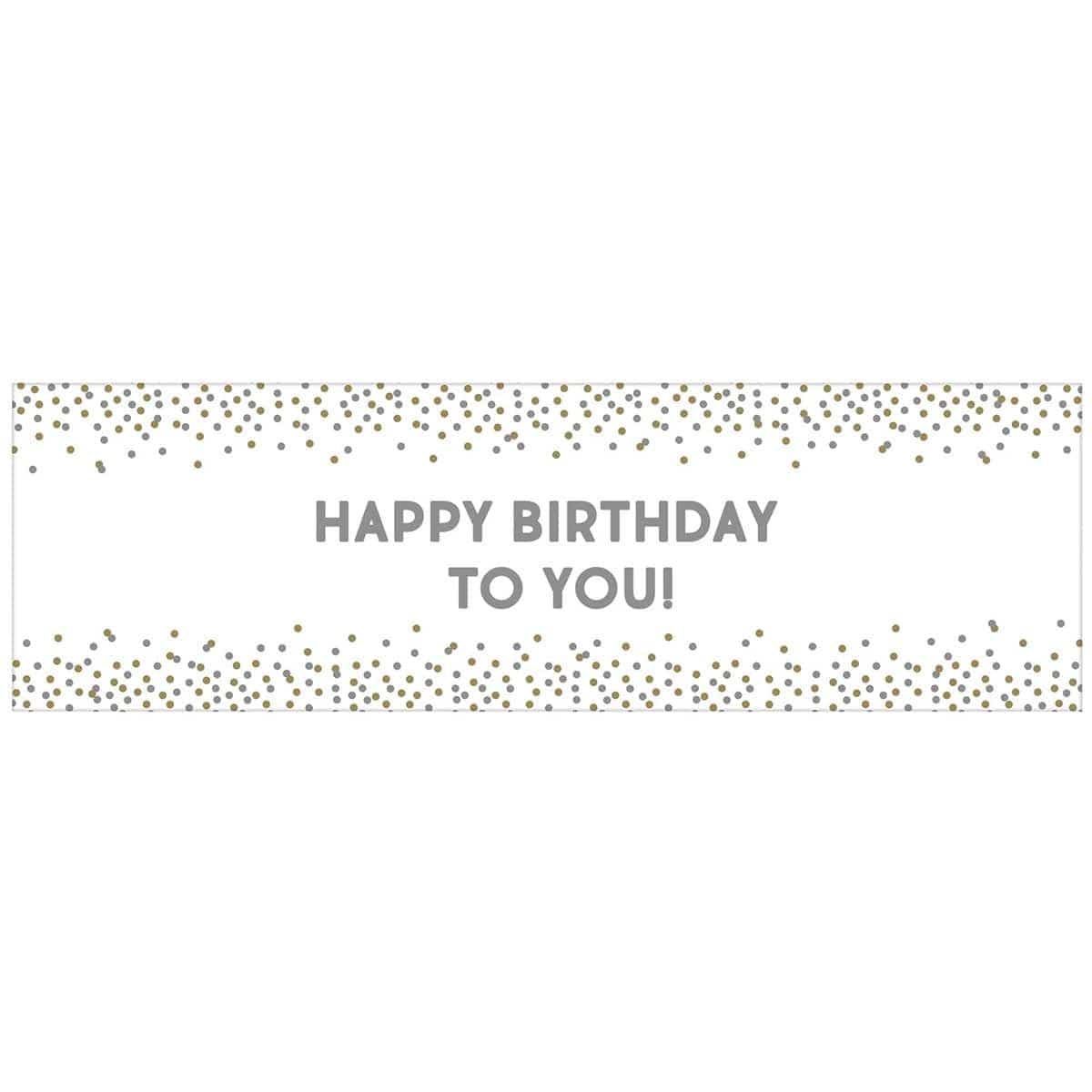 Giant Customizable Banner - 65in x 20in with 120 Adhesive Letters &amp; Numbers