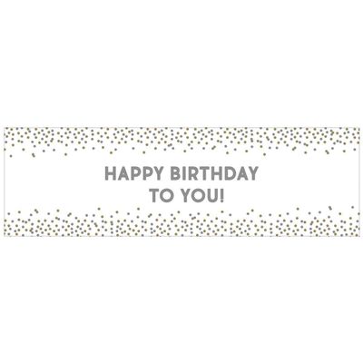 Giant Customizable Banner - 65in x 20in with 120 Adhesive Letters &amp; Numbers