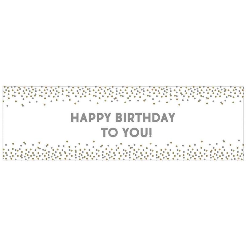 Giant Customizable Banner - 65in x 20in with 120 Adhesive Letters &amp; Numbers