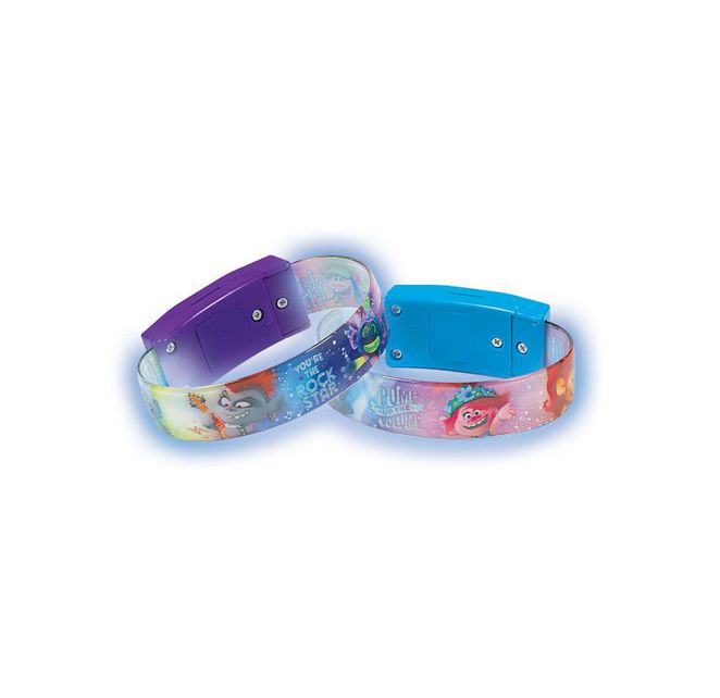 Trolls World Tour Light Up Bracelets 4ct