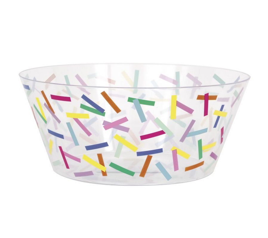 Pink Sprinkles 10&quot; Plastic Serving Bowl - 3.87 Quarts
