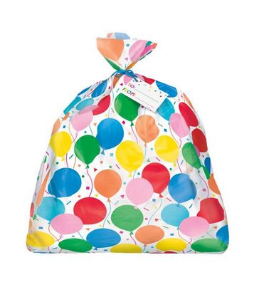 Colorful Balloons Jumbo Plastic Gift Bag - 36&quot; x 44&quot;