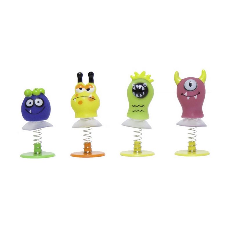 Cute Monsters Spring Pop Up Toy Favors 4ct