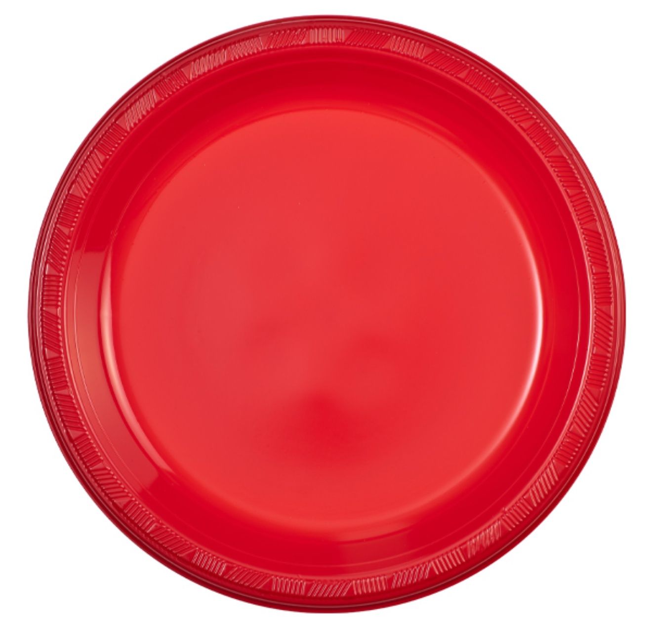 Red 10Inch Plastic Plates 50ct