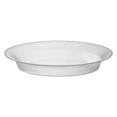 16" x 11" Oval Ridged Plastic  Bowl