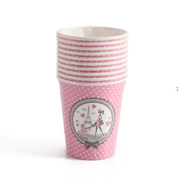 Paris 9oz Paper Cups – 10 Count