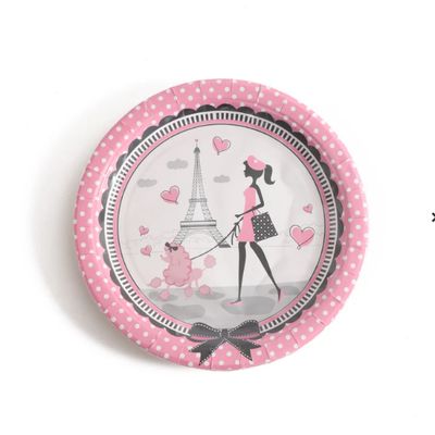 Paris 9&quot; Dinner Paper Plates – 10 Count