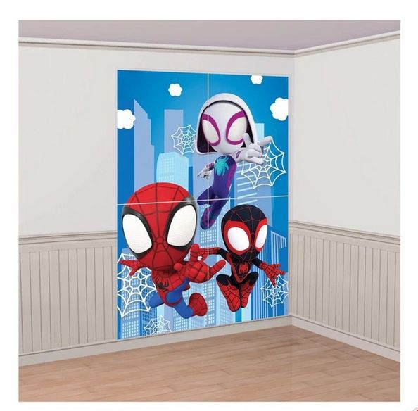 Spidey &amp; His Amazing Friends Scene Setter with Photo Booth Props