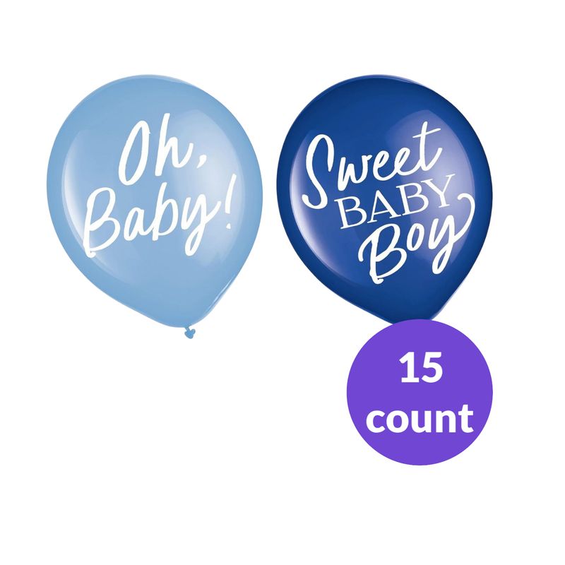 Baby in Bloom 12&quot; Latex Balloons.15ct