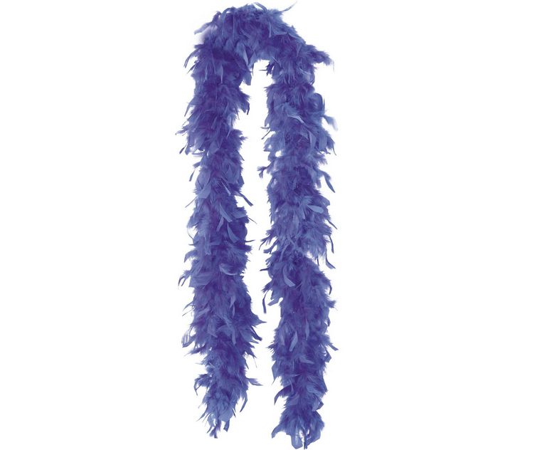Feather Boa, Color: Royal-blue