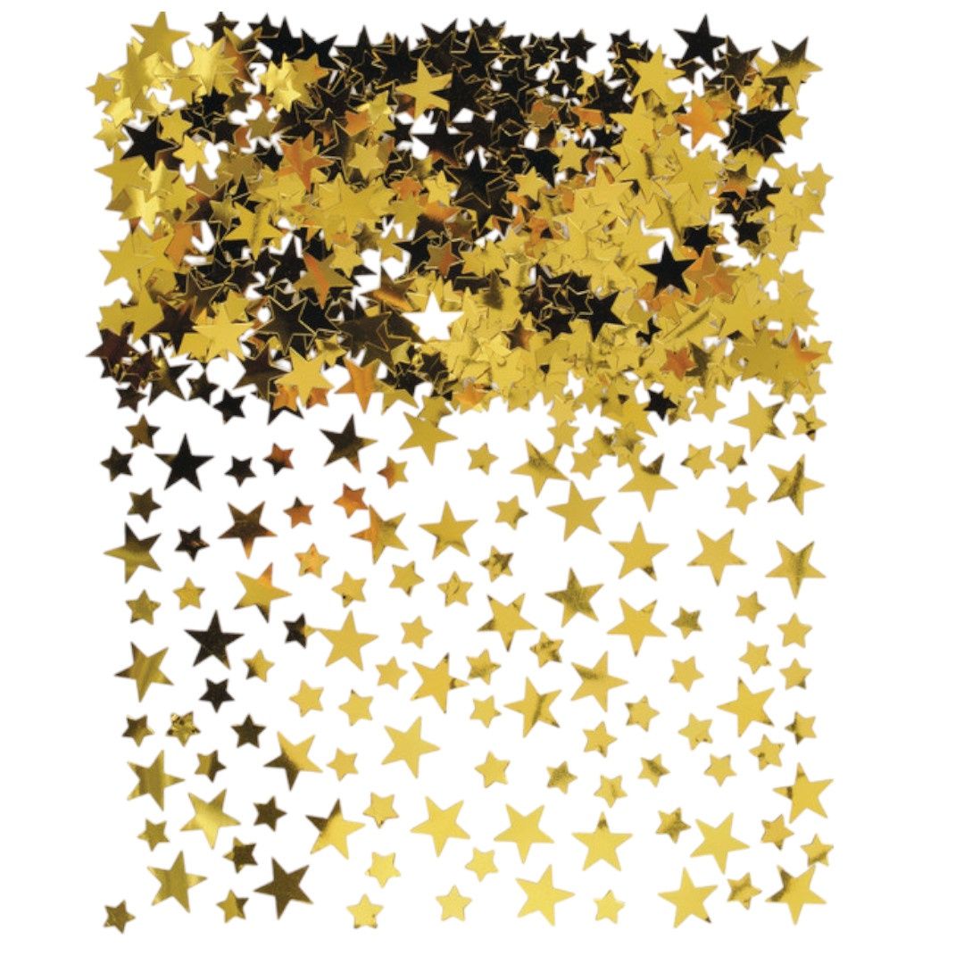 Star Metallic Confetti Table Scatter Decoration, Gold, 2.5oz