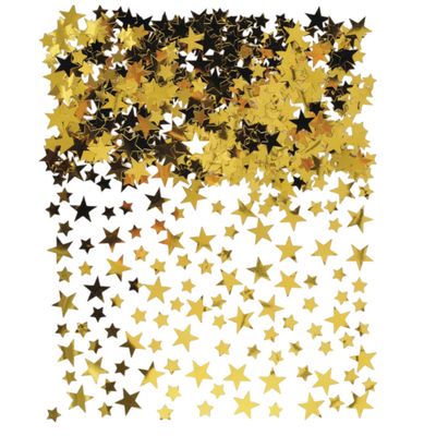 Star Metallic Confetti Table Scatter Decoration, Gold, 2.5oz