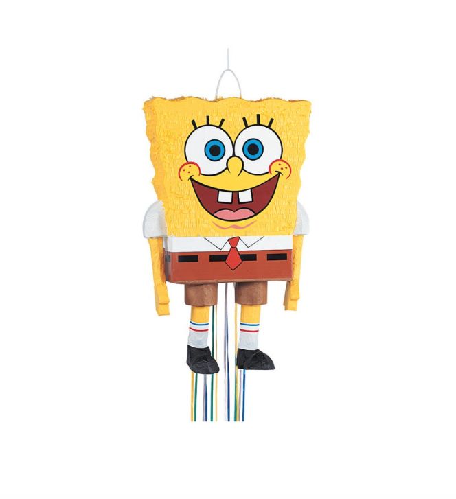 SpongeBob SquarePants Pull Pinata -  15.00 x 6.00 x 23.00 IN