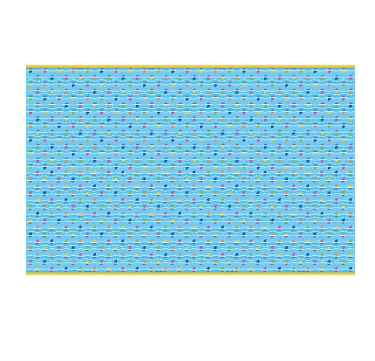 Baby Shark Rectangular Plastic Table Cover - 54&quot; x 84&quot;