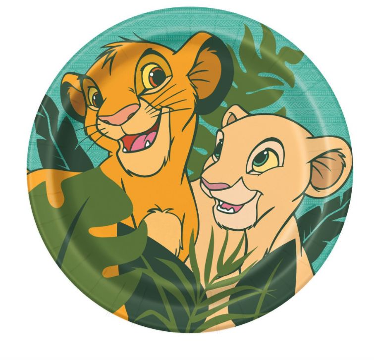Disney Lion King Round 9&quot; Dinner Paper Plates - 8ct