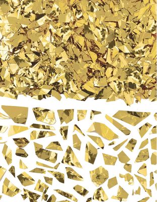 Metallic Confetti Table Scatter Decoration, Gold, 1.5-oz