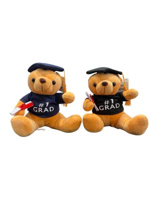 9&quot; Graduation Bear Plush - #1 Grad
